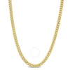 Amour 4.4mm Curb Link Chain Necklace In Yellow Plated Sterling Silver In Yellow