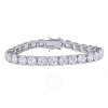 Amour 40 Ct Tgw White Cubic Zirconia Tennis Bracelet In Sterling Silver In White