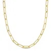 Amour 14k Yellow Gold 4.3mm Polished Paperclip Chain Necklace 34 In Yellow