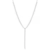 Amour 4/5ct Tdw Diamond Lariat Necklace In 14k White Gold - 15.5 In. In White