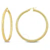 AMOUR AMOUR 47MM HOOP EARRINGS IN 14K YELLOW GOLD (3MM WIDE)