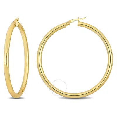 Amour 47mm Hoop Earrings In 14k Yellow Gold (3mm Wide)