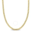 Amour 4mm Curb Link Chain Necklace In 14k Yellow Gold In Yellow