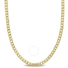 AMOUR AMOUR 4MM CURB LINK CHAIN NECKLACE IN 14K YELLOW GOLD