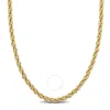 AMOUR AMOUR 4MM INFINITY ROPE CHAIN NECKLACE IN 14K YELLOW GOLD - 24 IN