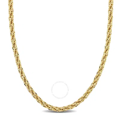 Amour 4mm Infinity Rope Chain Necklace In 14k Yellow Gold - 24 In