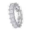 Amour 5.54 Ct Princess Diamond Tw Eternity Ring In Platinum In White