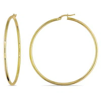 Pre-owned Amour 55mm Polished Hoop Earrings In 10k Yellow Gold