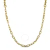 Amour 5/8 Ct Tgw Cubic Zircona Rectangular Rolo Link Necklace In 14k Yellow Gold - 18 In In Yellow