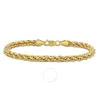 AMOUR AMOUR 5MM INFINITY ROPE CHAIN BRACELET IN 14K YELLOW GOLD