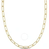 Amour 5mm Paperclip Chain Necklace In Yellow Plated Sterling Silver In Yellow