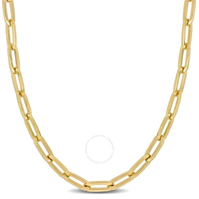 Amour 5mm Paperclip Link Necklace In 10k Yellow Gold
