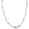 AMOUR AMOUR 6.5 - 7 MM FRESHWATER CULTURED PEARL 18IN STRAND WITH STERLING SILVER CLASP