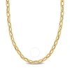 AMOUR AMOUR 6.5MM OVAL LINK NECKLACE IN 14K YELLOW GOLD