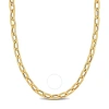 Amour 6.5mm Oval Link Necklace In 14k Yellow Gold In Yellow
