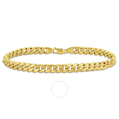 Amour 6.6mm Curb Chain Bracelet In 10k Yellow Gold