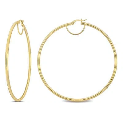 Pre-owned Amour 60mm Hoop Earrings In 14k Yellow Gold (2.5mm Wide)