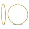 Amour 64.5mm Hoop Earrings In 10k Yellow Gold In Yellow