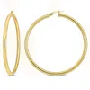 Amour 57mm Hoop Earrings In 14k Yellow Gold In Yellow