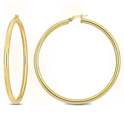 Pre-owned Amour 65mm Hoop Earrings In 14k Yellow Gold (3mm Wide)