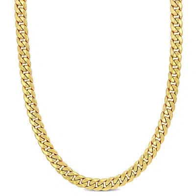 Pre-owned Amour 6.6mm Curb Chain Necklace In 10k Yellow Gold, 20 In