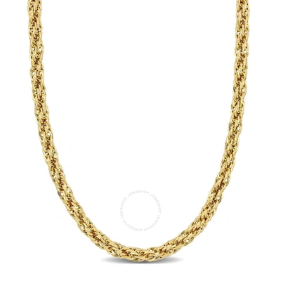 Amour 6mm Infinity Rope Chain Necklace In 14k Yellow Gold