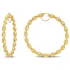 Amour 74mm Twisted Hoop Earrings In 14k Yellow Gold In Yellow