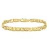 Amour 7mm Mariner Link Necklace In 10k Yellow Gold In Yellow