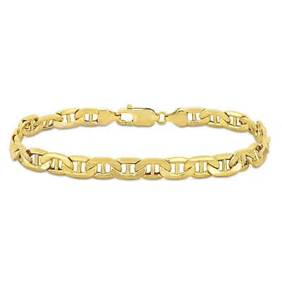 Pre-owned Amour 7mm Mariner Link Bracelet In 10k Yellow Gold - 7.5 In.