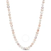 AMOUR AMOUR 8-9MM MULTI-COLOR FRESHWATER CULTURED PEARL ENDLESS NECKLACE
