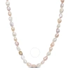 AMOUR AMOUR 8-9MM MULTI-COLOR FRESHWATER CULTURED PEARL ENDLESS NECKLACE