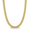 AMOUR AMOUR 8.8MM CURB LINK CHAIN NECKLACE IN 10K YELLOW GOLD