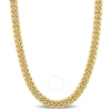 Amour 8.8mm Curb Link Chain Necklace In 10k Yellow Gold In Yellow