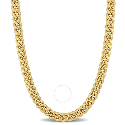 Amour 8.8mm Curb Link Chain Necklace In 10k Yellow Gold