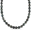 AMOUR AMOUR 9-11 MM BLACK TAHITIAN PEARL STRAND WITH 14K WHITE GOLD BALL CLASP