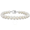 AMOUR AMOUR 9-9.5MM MEN'S FRESHWATER CULTURED PEARL BRACELET IN STERLING SILVER - 9 IN.