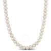 AMOUR AMOUR 9-9.5MM OFF-ROUND FRESHWATER CULTURED MEN'S PEARL NECKLACE WITH LARGE STERLING SILVER LOBSTER 