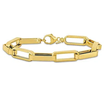 Pre-owned Amour Alternate Link Bracelet In 14k Yellow Gold - 8 In.
