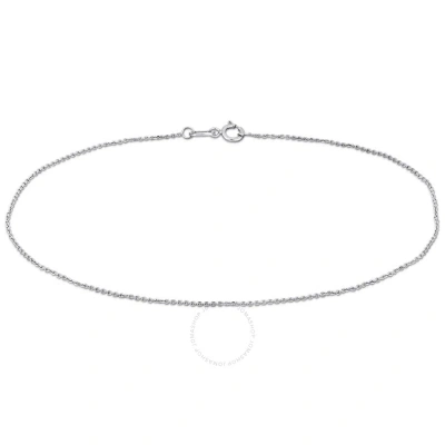 Amour Cable Chain Bracelet In Platinum In White