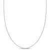 Amour Cable Chain Necklace In Platinum In White
