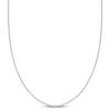 Amour Cable Chain Necklace In Platinum In White