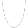 Amour Curb Link Chain Necklace In Platinum In White