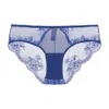 Amour D'agnette Women's Kim Stretch Lace & Mesh Cheeky - Sapphire Blue In Blue