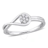 Amour Diamond Accent Infinity Promise Ring In Sterling Silver In White