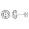 Amour 0.04 Ct Diamond Tw Ear Pin Earrings Silver I3 Jms005171 In Silver