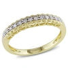 Amour Diamond Heart Anniversary Band In 10k Yellow Gold In Gold / White / Yellow
