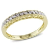 Amour Diamond Heart Anniversary Band In 10k Yellow Gold In Gold / White / Yellow
