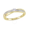 AMOUR AMOUR DIAMOND PROMISE RING IN 10K YELLOW GOLD