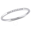 AMOUR AMOUR DIAMOND WEDDING BAND IN 10K WHITE GOLD