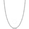 AMOUR AMOUR FANCY CURB LINK NECKLACE IN STERLING SILVER